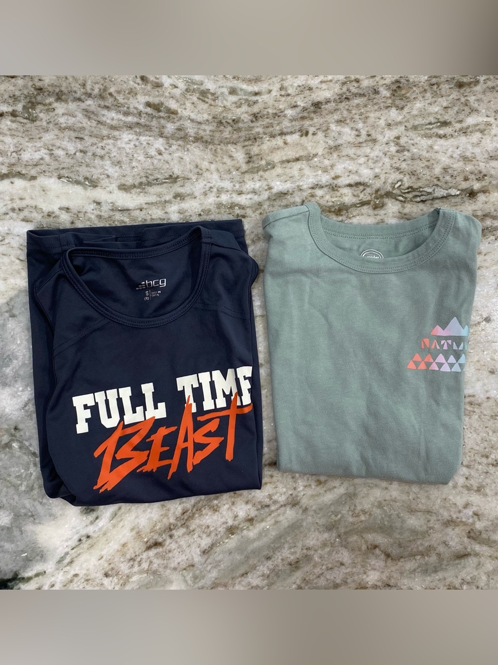 Set of 2 boys tank shirts both size small 6/7 BCG Wonder Nation